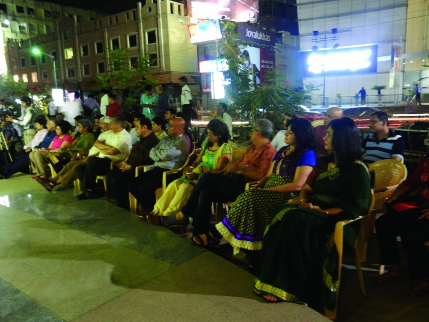 audience soaking in the melodious music in the beautiful ambience